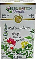 Celebration Herbals Organic Red Raspberry Leaf Tea Caffeine Free