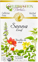 Celebration Herbals Organic Senna Leaf Herbal Tea Caffeine Free