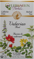 Celebration Herbals Organic Valerian Root Tea Caffeine Free