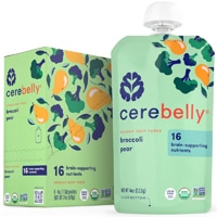 Cerebelly Organic Baby Food Purees Broccoli Pear