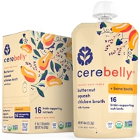 Cerebelly Organic Baby Food Purees Butternut Squash Chicken Broth