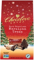 Chocolove Dark Chocolate Holiday Trees Marzipan