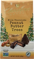 Chocolove Dark Chocolate Holiday Trees Peanut Butter