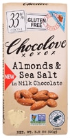 Chocolove Gluten Free Almonds & Sea Salt in Milk Chocolate 33%