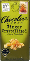 Chocolove Kosher Dark Chocolate Bar Ginger Crystallized