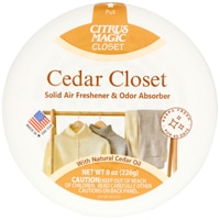 Citrus Magic Closet Odor Absorbing Solid Air Freshener Cedar