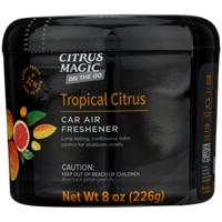 Citrus Magic On The Go Car Air Freshener Odor Absorbing Solid Tropical Citrus