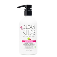 Clean Kids Naturally 3-in-1 Bubble Bath Body Wash Shampoo Wild Watermelon