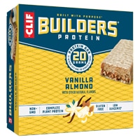 Clif Bar Gluten Free Builders Plant-Based Protein Bars Vanilla Almond