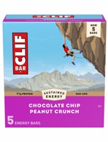 Clif Bar Non-GMO Energy Bars Chocolate Chip Peanut Crunch