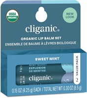 Cliganic Organic Lip Balm Multipack Sweet Mint