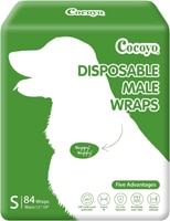 Cocoyo Dog Disposable Wraps Male Doggie 84 Diapers - Small