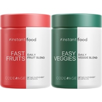 Codeage Easy Veggies + Fast Fruits Vitamins - Vegan Superfood Multivitamins & Minerals Supplement