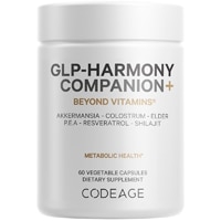 Codeage GLP-Harmony Companion+ GLP-1 Agonist Support - Lion's Mane - PEA - Shilajit Akkermansia