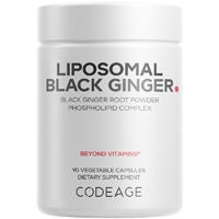 Codeage Liposomal Black Ginger Supplement-Kaempferia Parviflora Root Powder-Ginger Root