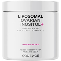 Codeage Liposomal Ovarian Inositol Powder - Myo & D-Chiro-Inositol - Folate CoQ10 Phytosome Mixed Berry