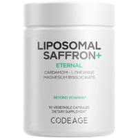 Codeage Liposomal Saffron+ Magnesium-L-Theanine-Cardamom Seed-BioPerine Black Pepper