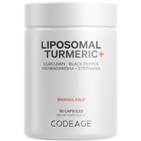 Codeage Liposomal Turmeric Supplement-Organic Full Spectrum Turmeric-Fermented Botanicals