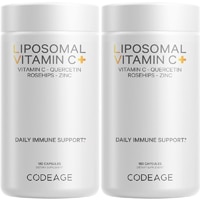 Codeage Liposomal Vitamin C 1500 mg - Immune System Support Formula - Bioflavonoids