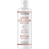 Codeage Liquid Collagen Peptides Supplement-Beauty Trim & Glow-CLA-Hyaluronic Acid-Vitamin E Chocolate