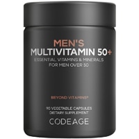Codeage Men's Multivitamin 50+ - Essential Vitamins Minerals for Men Over 50 - Probiotic Blend