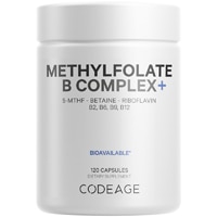 Codeage Methylfolate B Complex 5-MTHF Methylcobalamin Methylated Vitamin B B2 B6 B12