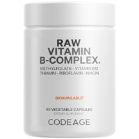 Codeage Raw Vitamin B-Complex-Essential B Vitamins-Probiotics- Enzymes-Fruits & Vegetables