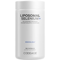 Codeage Selenium 200 mcg Supplement 6-Month Supply Immune Support Mineral Cofactor Selenomethionine Phospholipids Vegan Liposomal Delivery