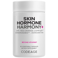 Codeage Skin Hormone Harmony+ Ceramosides Red Orange Complex DIM Astaxanthin Vitamin C