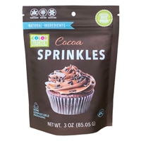 Color Kitchen Foods Artificial Dye Free Dark Cocoa Sprinkles