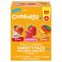 Comforts Fruit Crisps Snacks Variety Pack Apple Strawberry Mango