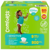 Comforts Sensitive Baby Wipes Soft Packs