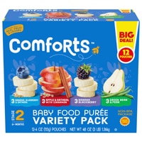 Comforts Stage 2 Baby Food Puree Fruit Variety Pack