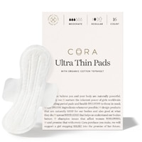 Cora Organic Cotton Topsheet Ultra Thin Regular Period Pads