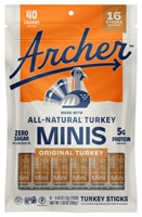 Country Archer All-Natural Turkey Mini Sticks Original Turkey