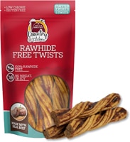 Country Kitchen Dog Treat Rawhide Free Twists Beef