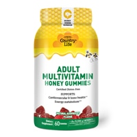 Country Life Adult Multivitamin Honey Gummy Natural Raspberry