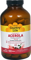 Country Life Chewable Acerola Vitamin C Complex Berry