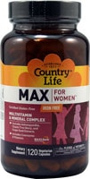 Country Life Max for Women Iron Free Multivitamin