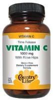 Country Life Vitamin C with Rose Hips