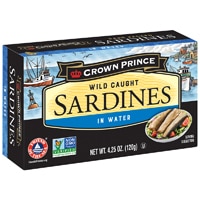 Crown Prince Gluten Free Kosher Non-GMO Sardines in Water