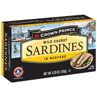 Crown Prince Gluten Free Kosher Sardines in Mustard