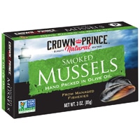 Crown Prince Natural Smoked Mussels in Olive Oil