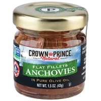 Crown Prince Non-GMO Flat Fillets of Anchovies In Oil