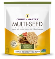 Crunchmaster Gluten Free Multi-Seed Baked Rice Crackers Rosemary & Olive Oil