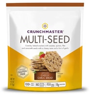 Crunchmaster Gluten Free Multi-Seed Crackers Artisan Cheesy Garlic Bread