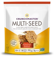 Crunchmaster Gluten Free Multi-Seed Crackers Roasted Garlic