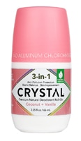 Crystal 3-in-1 Deodorant Roll-On - Coconut + Vanilla