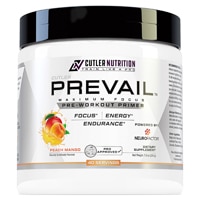 Cutler Nutrition Prevail Pre Workout Primer Energy & Focus Blend - 40 Servings Peach Mango