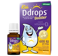 D Drops Kids Booster Organic Liquid Vitamin D - 100 Drops